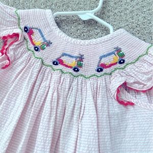 Golf cart smocked dress